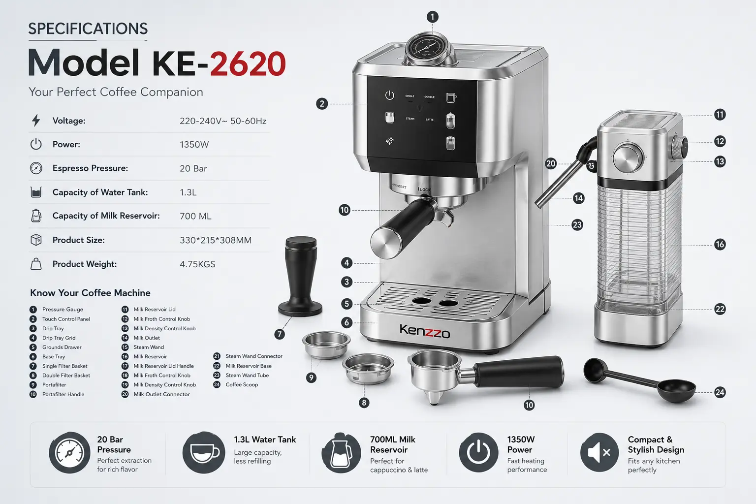 kenzzo-machine-a-cafe-expresso-modele-ke-2620